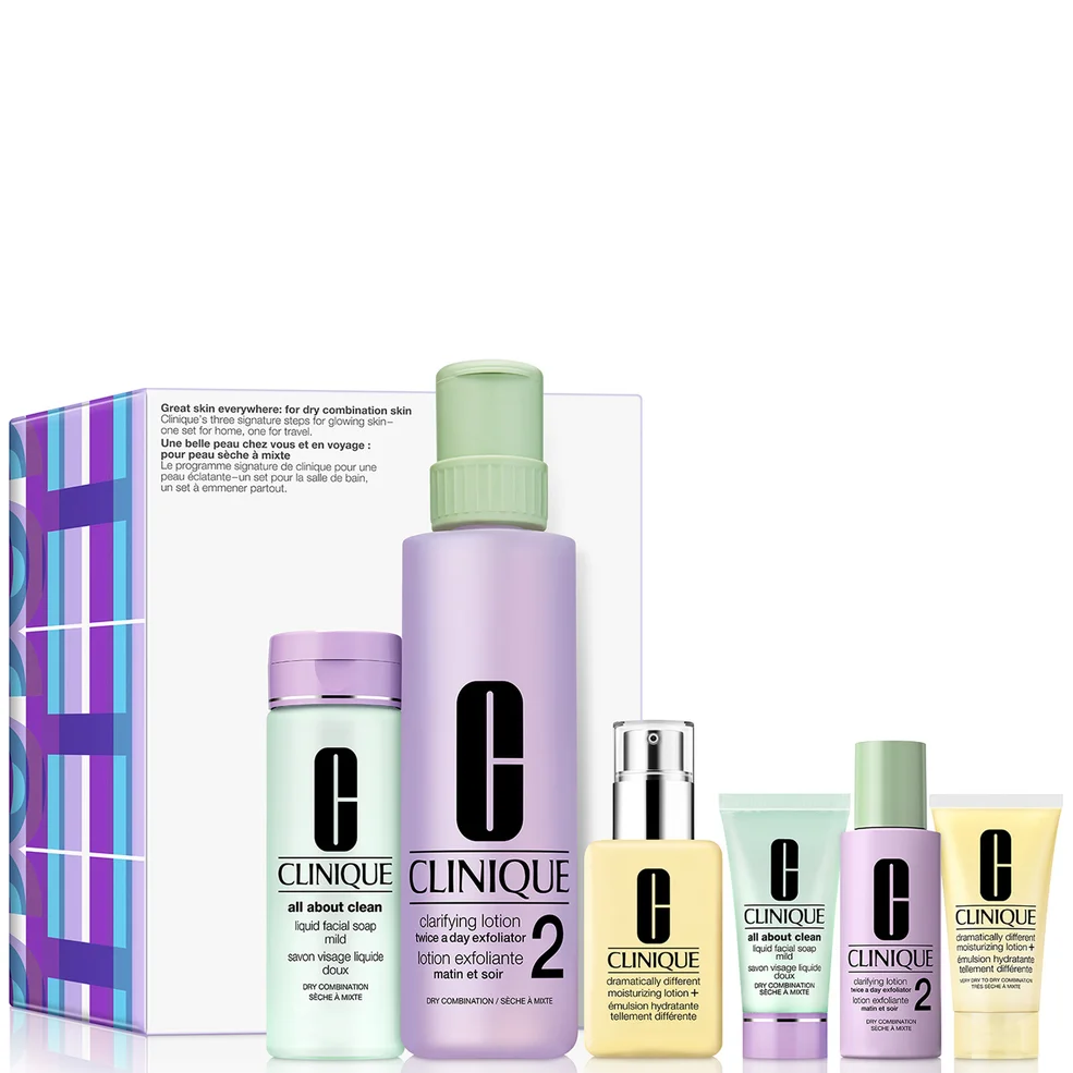 Clinique Great Skin Everywhere Skincare Set for Dry Combination Skin (Worth £110) Image 1