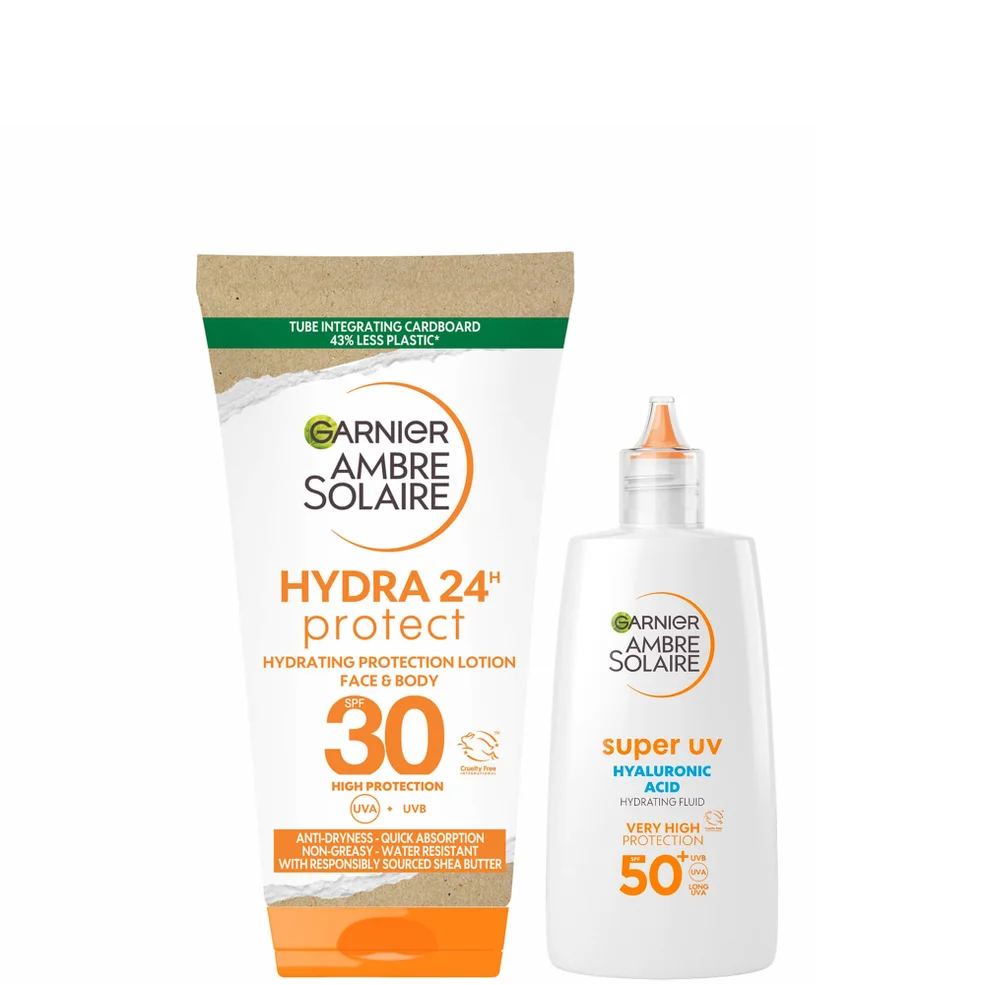 Garnier Ambre Solaire Sun Cream Travel Size Starter Kit for Face and Body Image 1