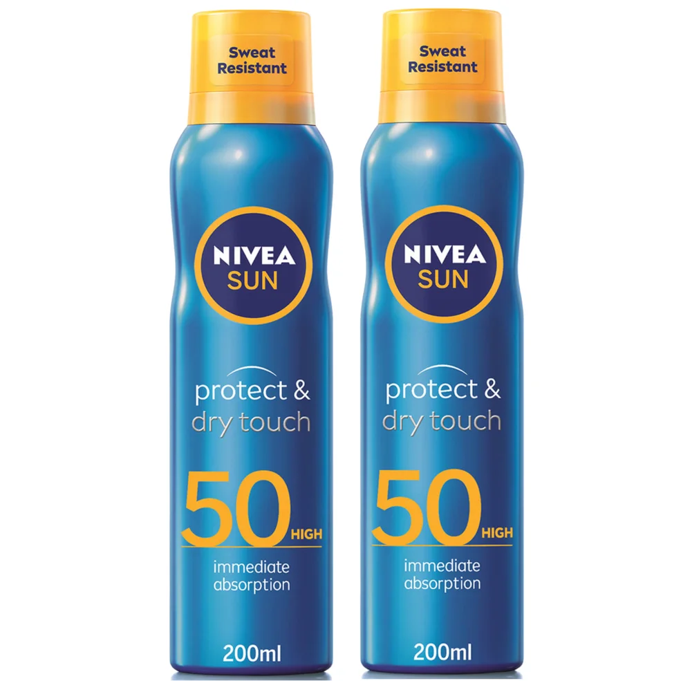NIVEA SUN Protect and Dry Touch Cooling Sun Cream Mist SPF50 200ml Duo Image 1