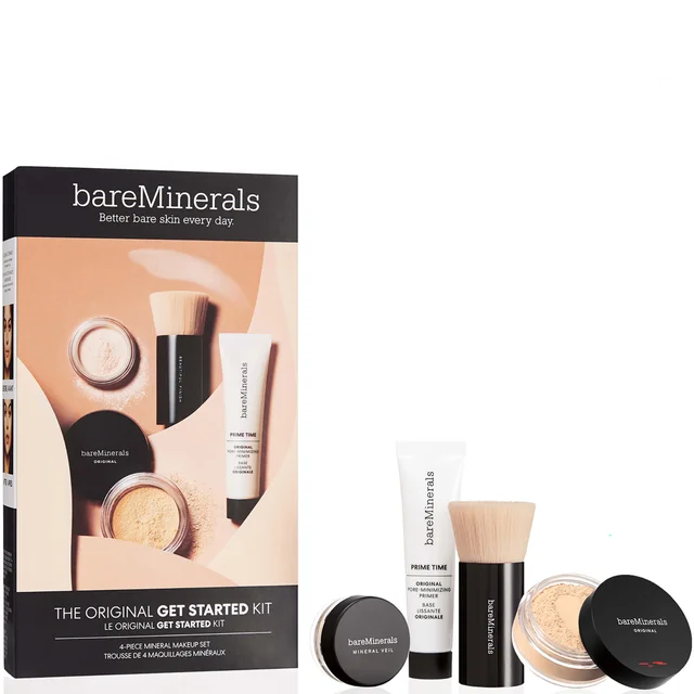 bareMinerals The Original Get Started Kit 4pc Mineral Makeup Set (Various Shades) (Worth £63.50)
