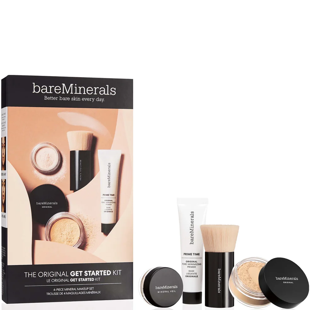 bareMinerals The Original Get Started Kit 4pc Mineral Makeup Set (Various Shades) (Worth £63.50) Image 1