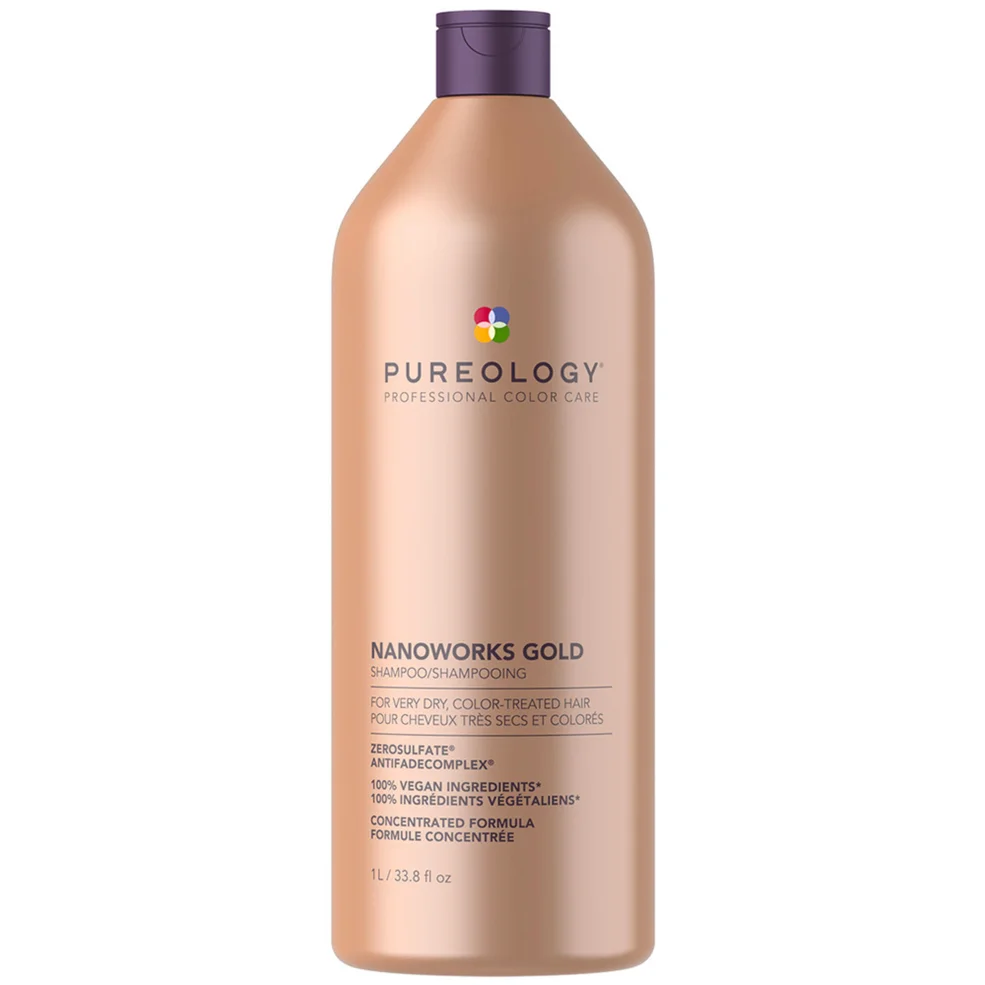 Pureology Nanoworks Gold Shampoo For Very Dry, Colour Treated Hair 1000ml Image 1
