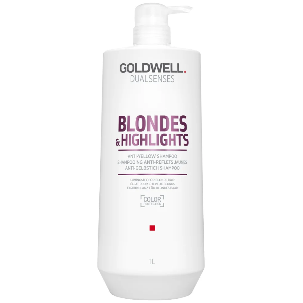 Goldwell Dualsenses Blonde and Highlights Anti-Yellow Shampoo 1000ml (Worth £64) Image 1