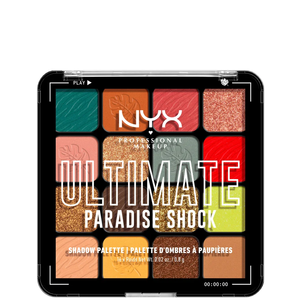 NYX Professional Makeup Ultimate Shadow Vegan 16-Pan Palette - Paradise Shock Image 1