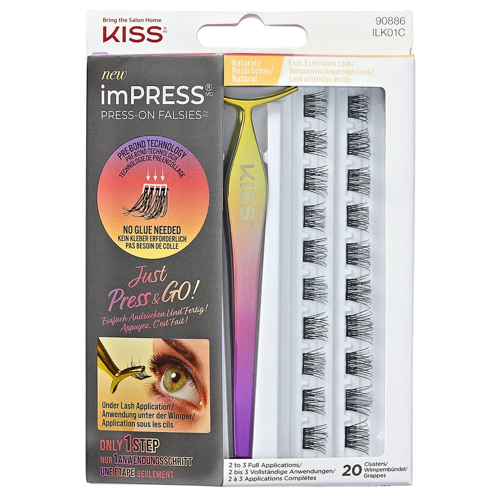 Kiss imPRESS Falsies Press-on False Lash Kit - Natural Image 1