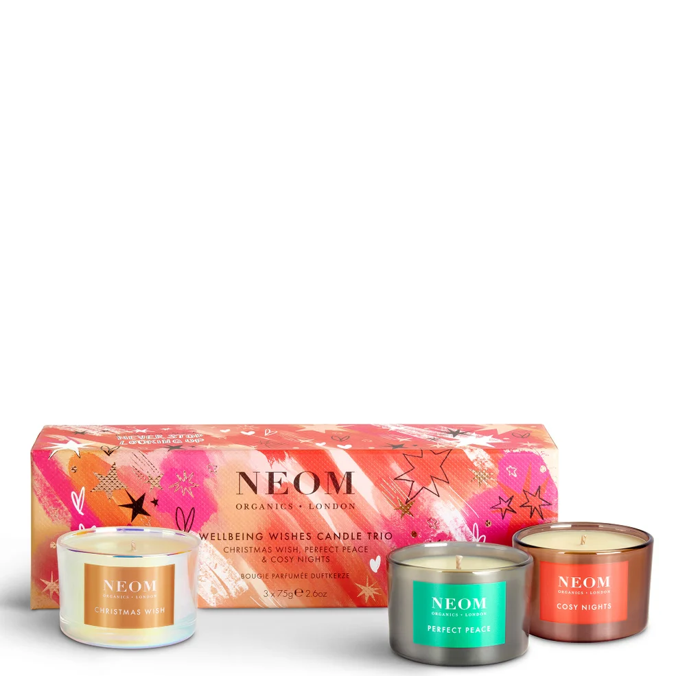 NEOM Wellbeing Wishes Candle Trio (Worth £57.00) Image 1
