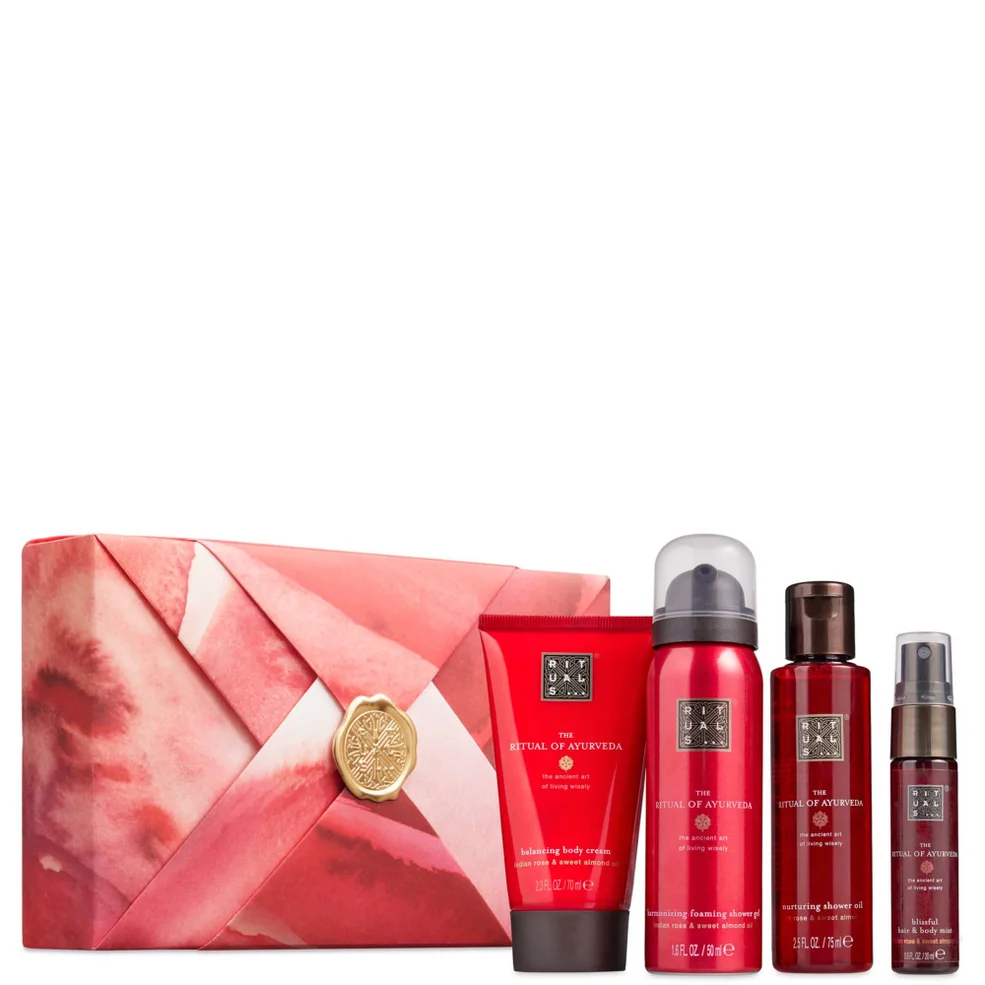Rituals The Ritual of Ayurveda Sweet Almond & Indian Rose Bath and Body Small Gift Set Image 1