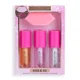 Makeup Revolution Kiss and Go Glaze Lip Care Gift Set (Worth £18.00)