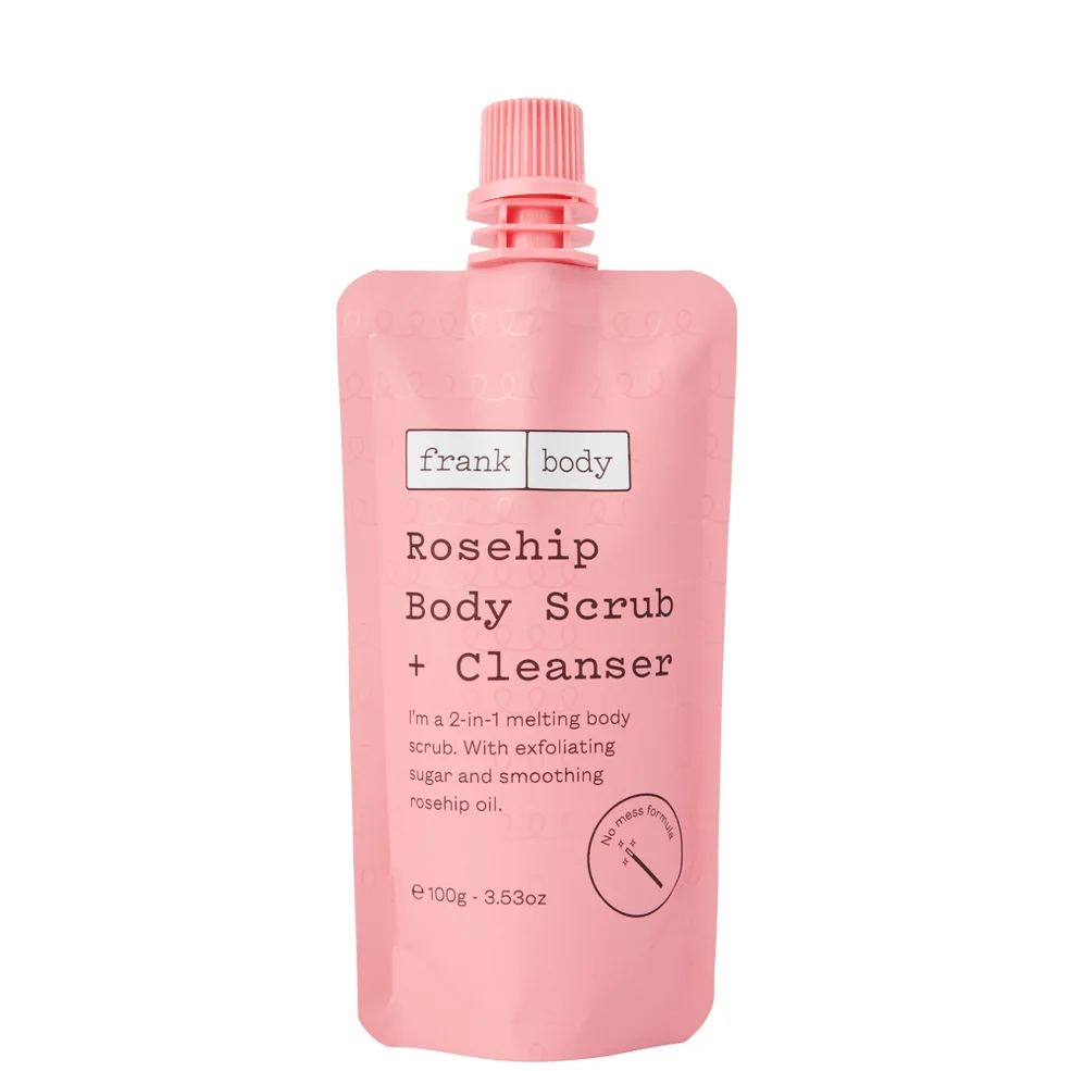 Frank Body Rosehip Body Scrub and Cleanser 100g Image 1