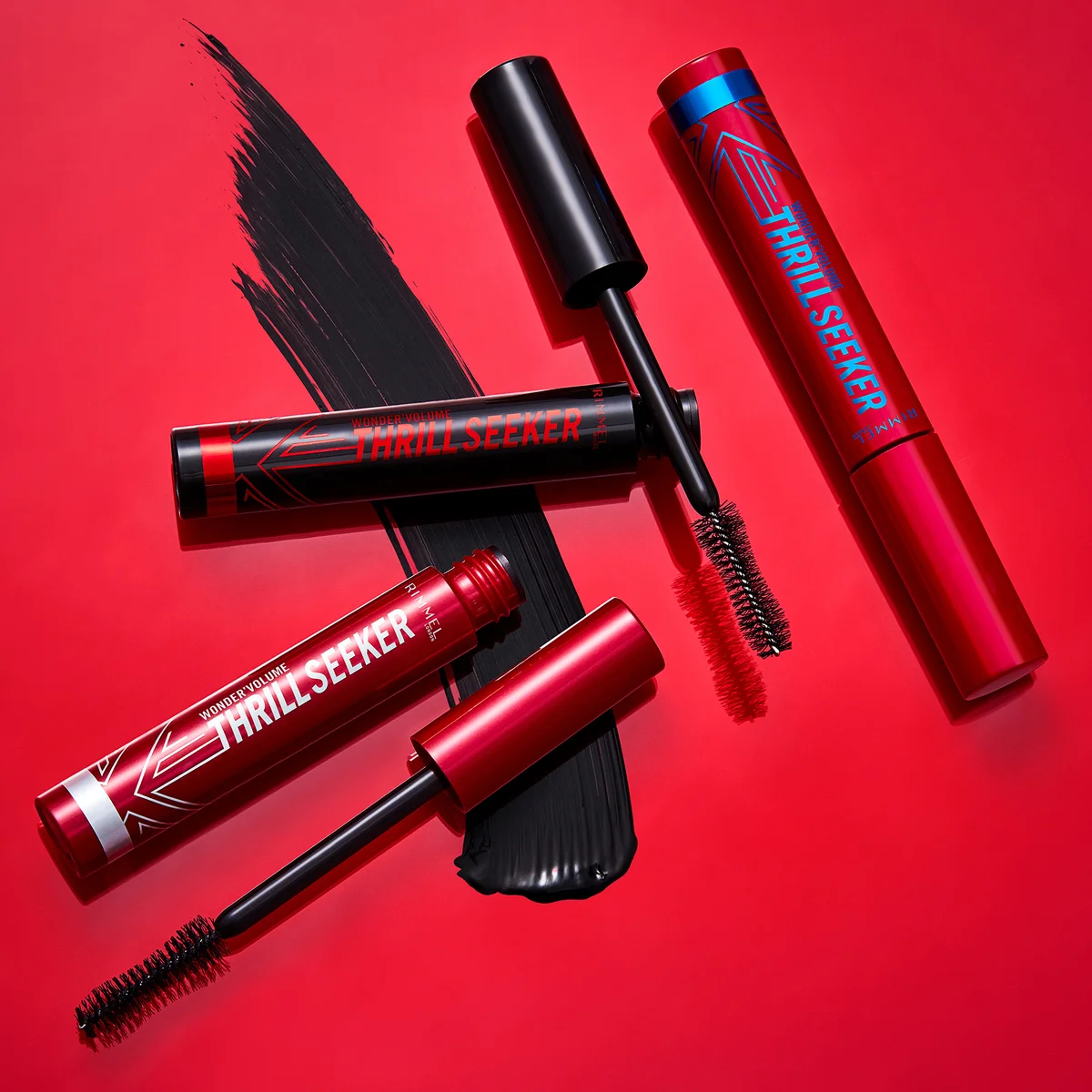 Rimmel Volume Thrill Seeker Mascara Pitch Black 8ml LOOKFANTASTIC