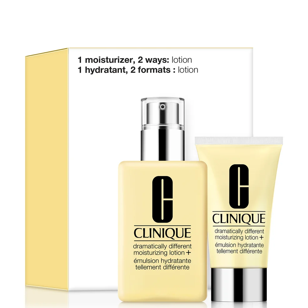 Clinique Dramatically Different Moisturising Lotion+ Duo: Skincare Gift Set (Worth £77.00) Image 1