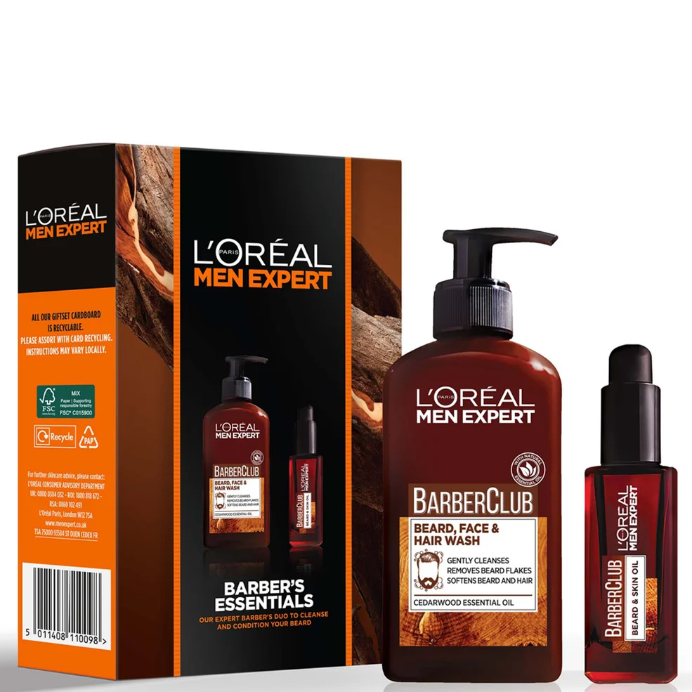 L'Oréal Paris Men Expert Barber's Essentials Grooming Duo Gift Set Image 1