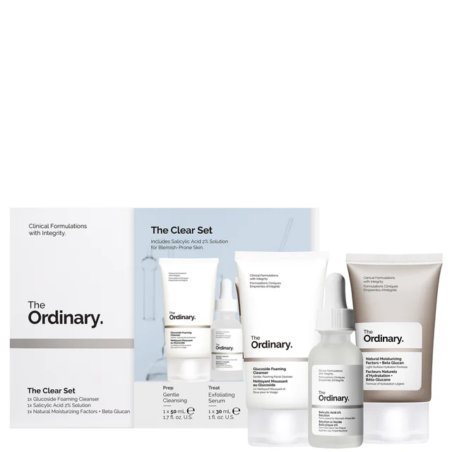 The Ordinary The Clear Set for Blemish-Prone Skin with Salicylic Acid (Worth £17.60)
