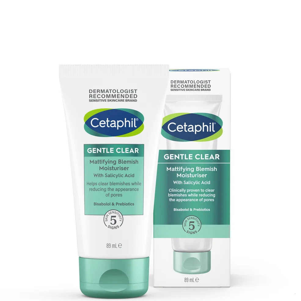 Cetaphil Gentle Clear Mattifying Blemish Face Cream with Salicylic Acid for Sensitive Skin 89ml Image 1