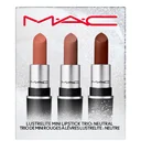 MAC LustreLite Mini Lipstick Trio - Neutral (Worth £45.00)