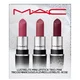 MAC LustreLite Mini Lipstick Trio - Pink (Worth £45.00)