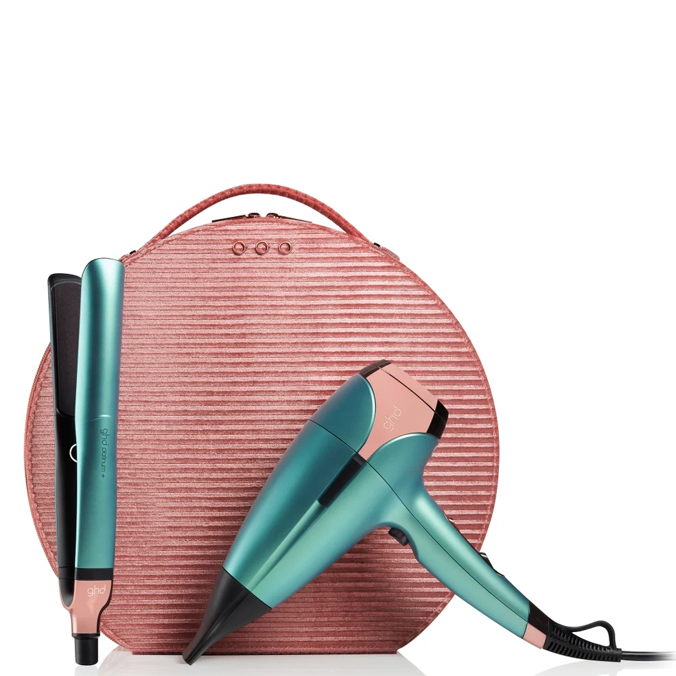ghd Platinum+ and Helios Limited Edition Hair Straightener and Hair Dryer - Alluring Jade (Worth £518.00) Image 1