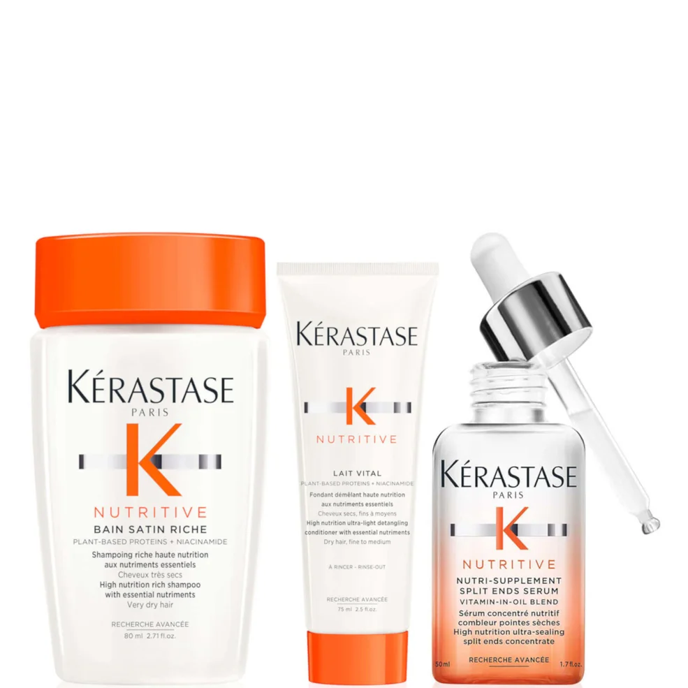 Kérastase Nutritive Nutri-Supplement Split Ends Serum For Dry Hair and Split Ends 50ml with Travel Size (Worth £66.28) Image 1
