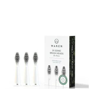 Waken Mouthcare Sonic Toothbrush Heads - White (Pack of 3) - undefined undefined