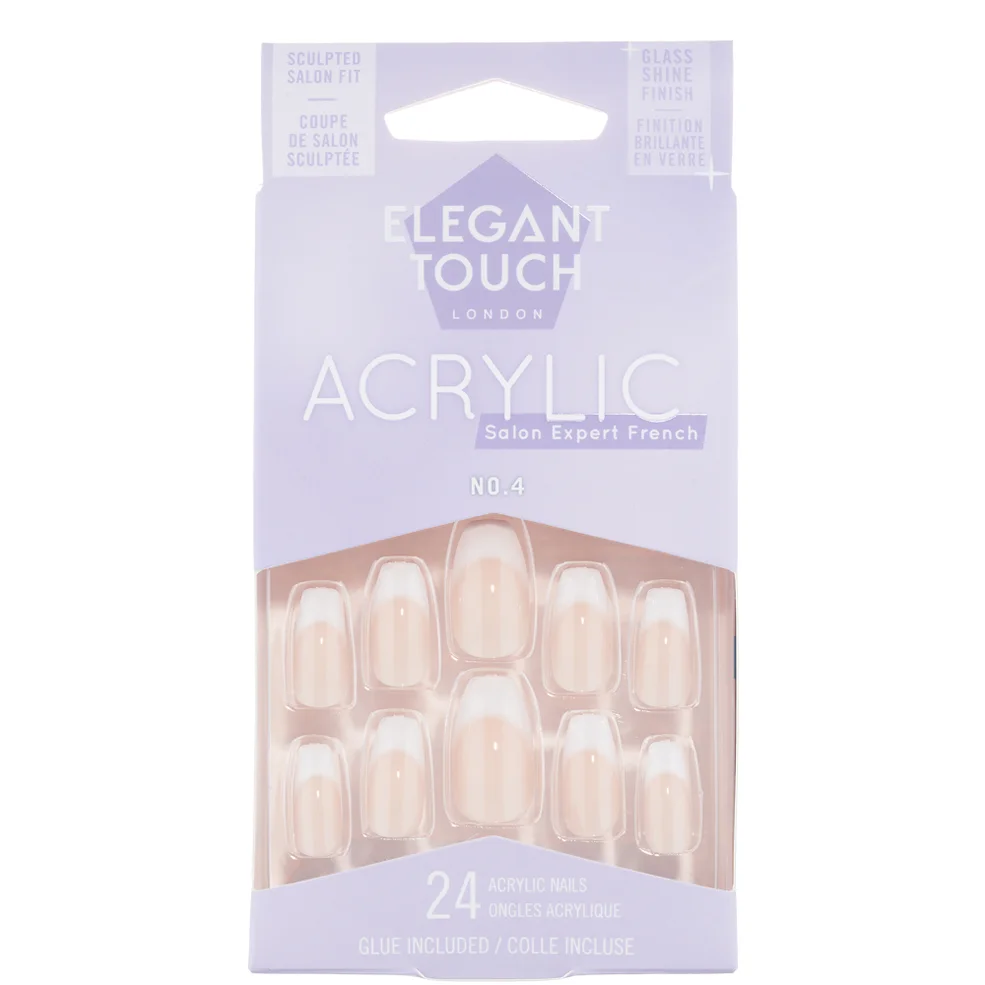 Elegant Touch French Acrylic Nails - No.4 Image 1