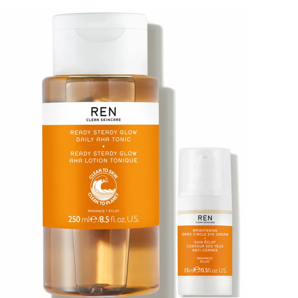 REN Clean Skincare Ready Steady Glow and Dark Circle Eye Cream Set (Worth £79.00) Image 1