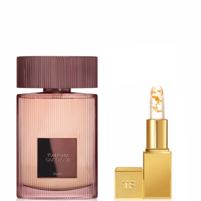 TOM FORD Café Rose Eau de Parfum 50ml and Lip Bundle