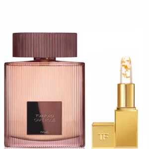 TOM FORD Café Rose Eau de Parfum 100ml and Lip Bundle - undefined undefined