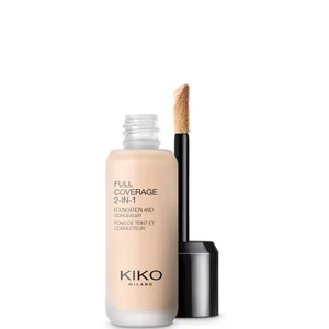 KIKO Milano Full Coverage 2-in-1 Foundation and Concealer 25ml (Various Shades) - Shade 01 Warm Rose