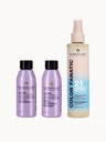 Pureology Color Fanatic Spray 200ml, Hydrate Shampoo Travel Size 50ml and Conditioner Travel Size 50ml For Dry Hair Bundle