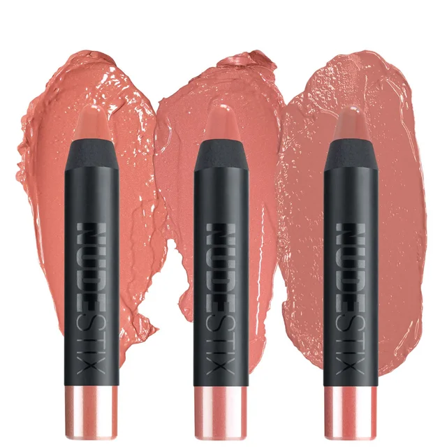 Nudestix Founder's Lips - 3PCS Mini Pencils Kit (Worth £62)