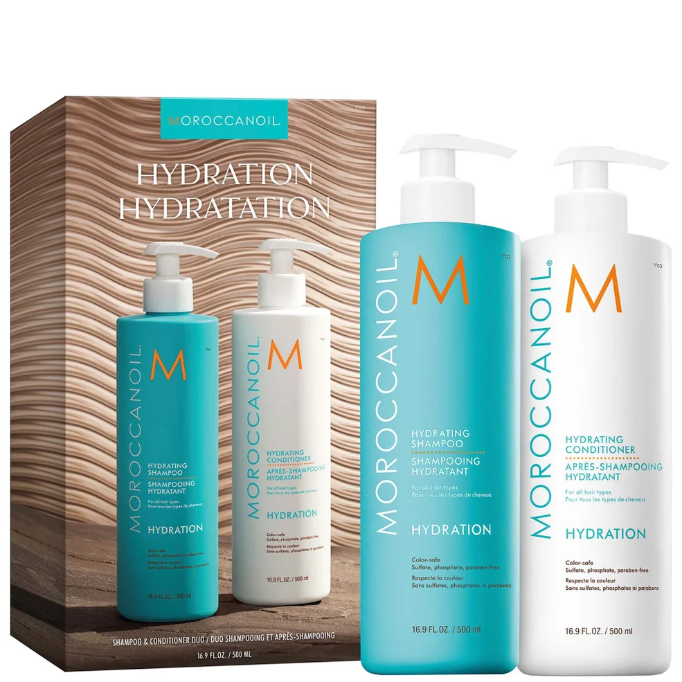 Moroccanoil Hydrating Shampoo and Conditioner Duo 2 x 500ml (Worth £75.40) Image 1