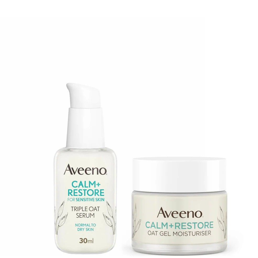Aveeno Face Calm and Restore 24hr Hydration Duo (Worth £27.98) Image 1