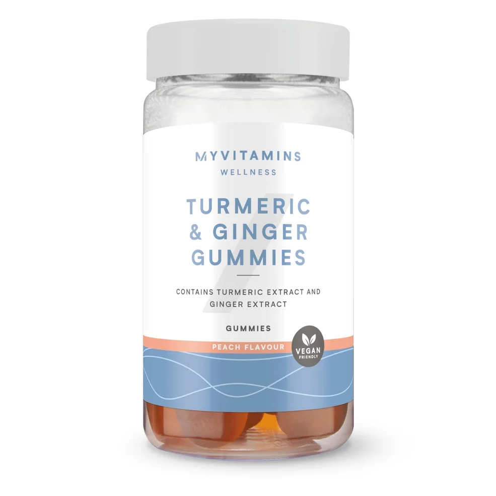 Myvitamins Turmeric & Ginger Gummies, Peach, 60 Gummies Image 1