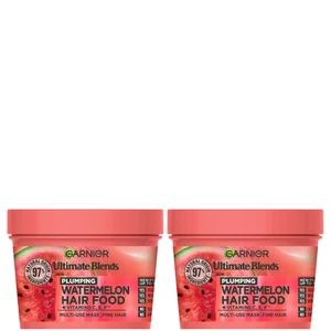 Garnier Ultimate Blends Watermelon 3-in-1 Plumping Hair Mask Duo - undefined undefined