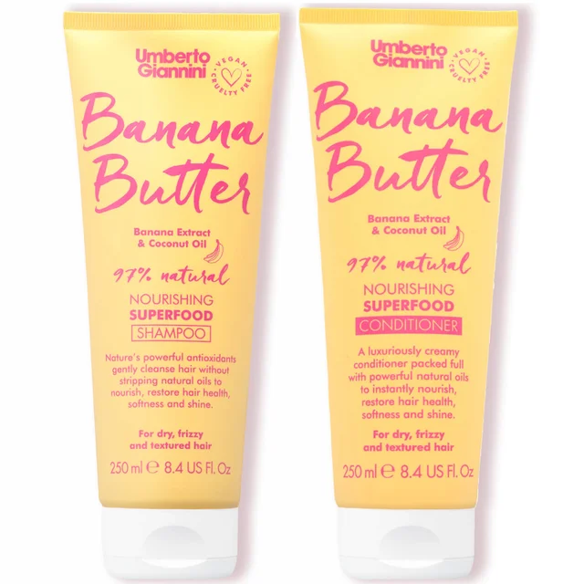 Umberto Giannini Banana Butter Shampoo and Conditioner Duo
