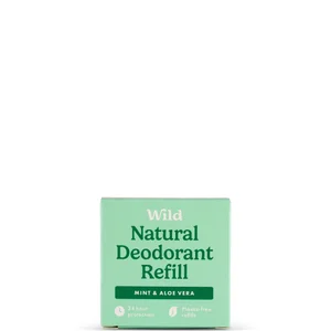 Wild Men's Mint and Aloe Vera Deodorant Refill 40g - Option Men's Mint and Aloe Vera Refill