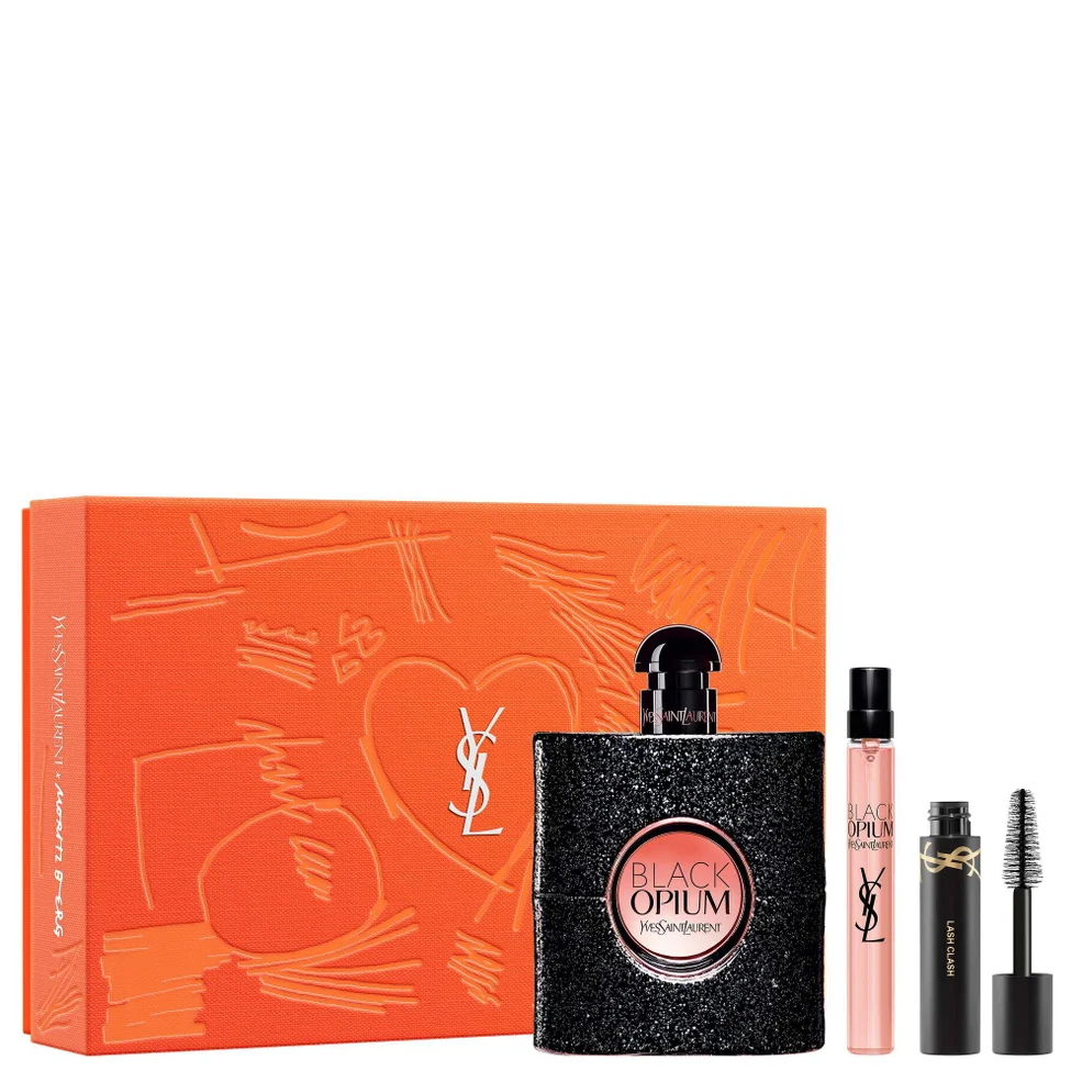 Yves Saint Laurent Black Opium Eau de Parfum 90ml, 10ml and Mini Lash Clash Set Image 1