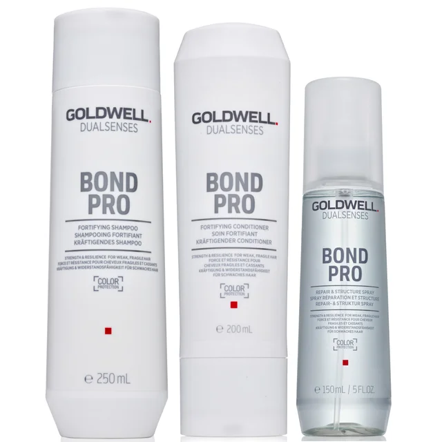 Goldwell Dualsenses Bond Pro Hair Bond Boosting Trio For Weak, Damaged Hair (Worth £44)