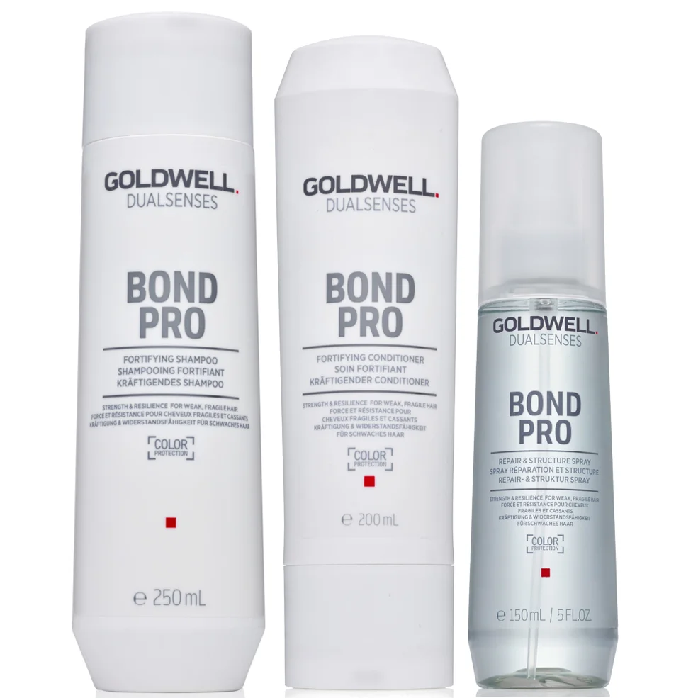 Goldwell Dualsenses Bond Pro Hair Bond Boosting Trio For Weak, Damaged Hair (Worth £44) Image 1