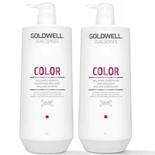 Goldwell Dualsenses Color Brilliance Shampoo and Conditioner 1L Duo (Worth £149)