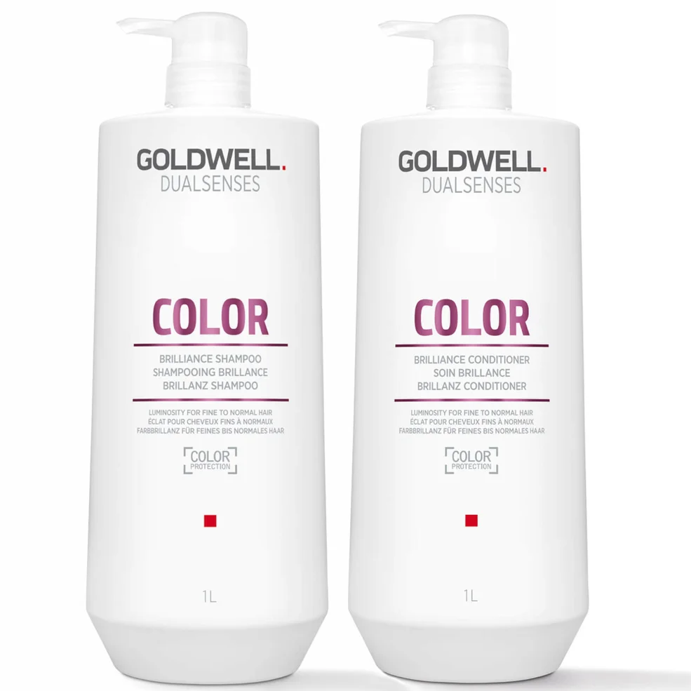 Goldwell Dualsenses Color Brilliance Shampoo and Conditioner 1L Duo (Worth £149) Image 1