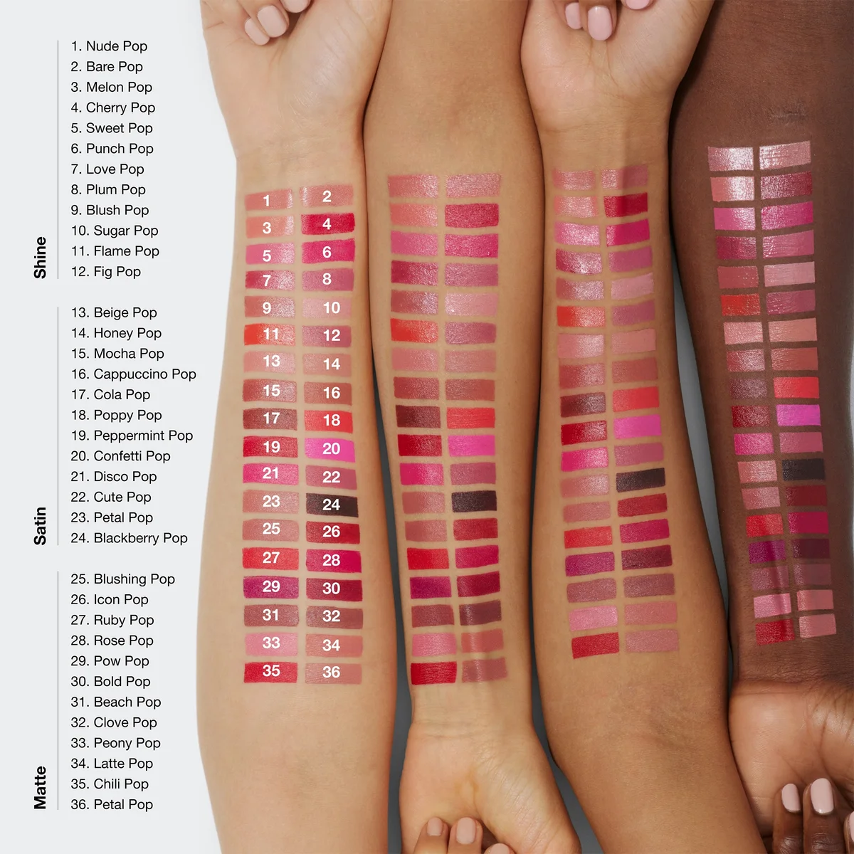 Clinique Pop Longwear Matte Lipstick (Various Shades