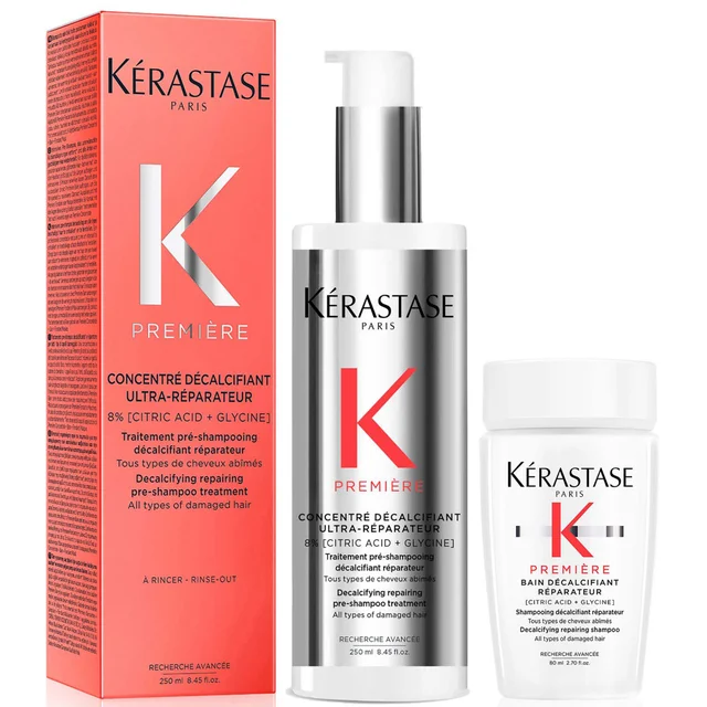 Kérastase Première Decalcifying Pre-Shampoo with Travel Size Shampoo for Damaged Hair with Pure Citric Acid (Worth £66.02)