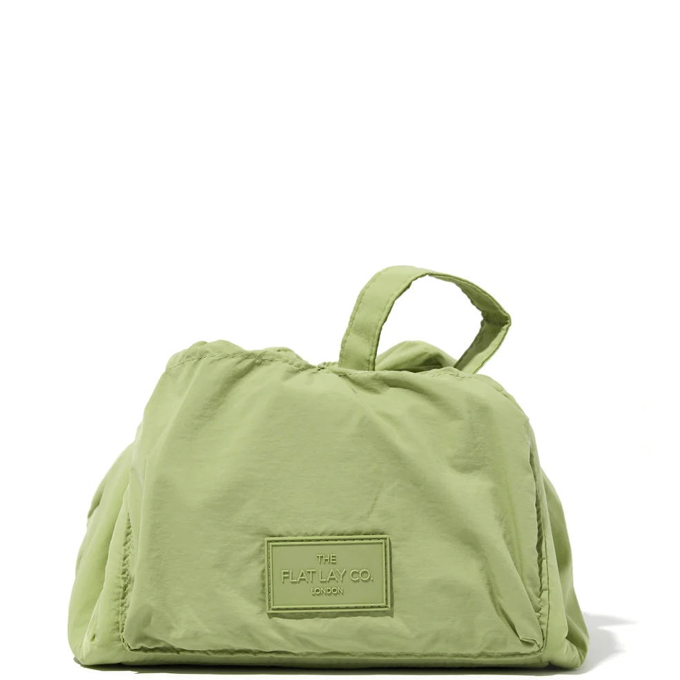 The Flat Lay Co. Drawstring Makeup Bag - Light Green Parachute Image 1