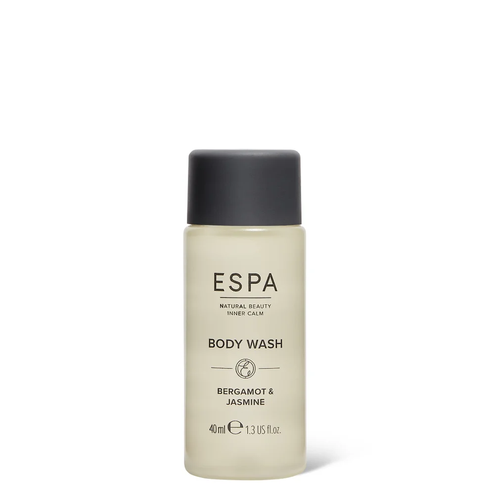 ESPA Bergamot and Jasmine Body Wash 40ml Bottle Image 1