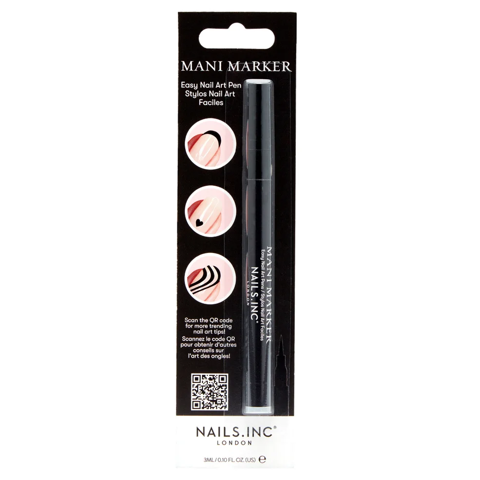 nails inc. Mani Marker Black 3ml Image 1