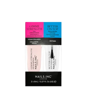 nails inc. Gimmie Strength & Better On Top Mini Nail Treatment Duo - undefined undefined