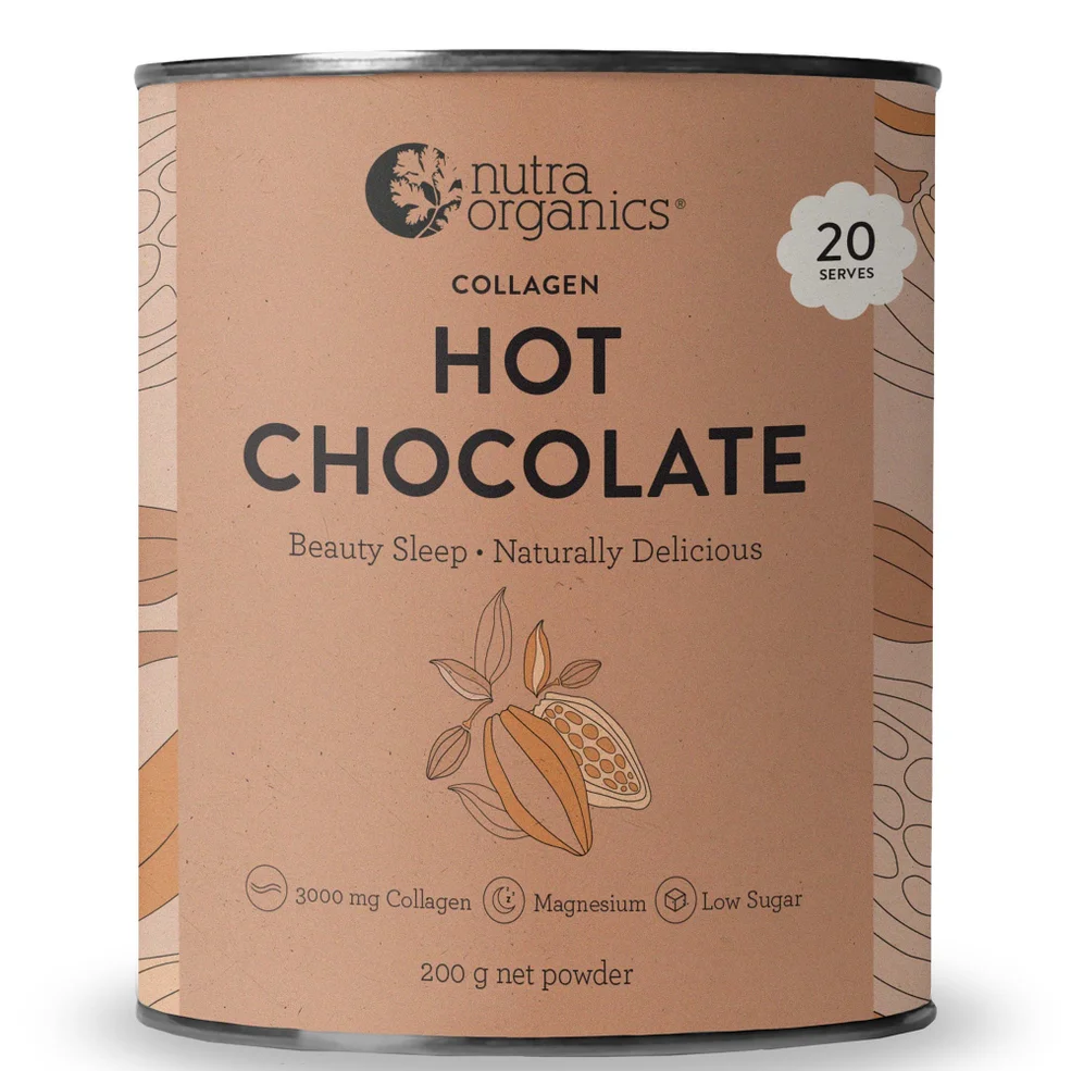 Nutra Organics Collagen Hot Chocolate Powder 200g Image 1