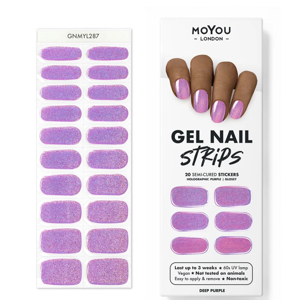 MoYou Gel Nail Strip - Glitters (Various Options) Image 1