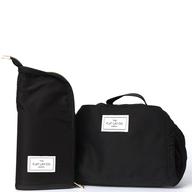 The Flat Lay Co. X LookFantastic Makeup Bag Duo in Classic Black